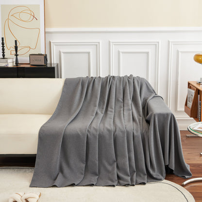 Teddy Throw Blanket and Stylish Slipcover for Couch, Waterproof Sofa Cover for Pets