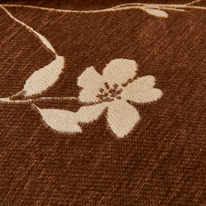 Floral Chenille Couch Cover, Non-Slip Sofa Slipcover Protector for Furniture
