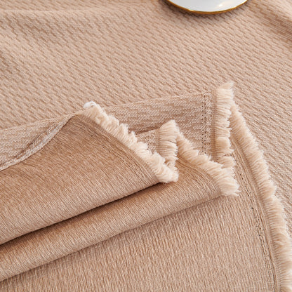 Waterproof Scratch Proof Herringbone Large Throw Blanket for Couch, Chenille Couch Cushion Covers for Pets
