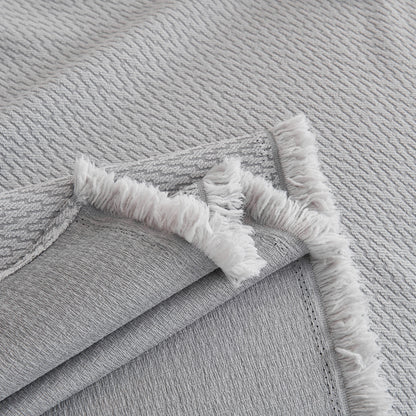 Waterproof Scratch Proof Herringbone Large Throw Blanket for Couch, Chenille Couch Cushion Covers for Pets