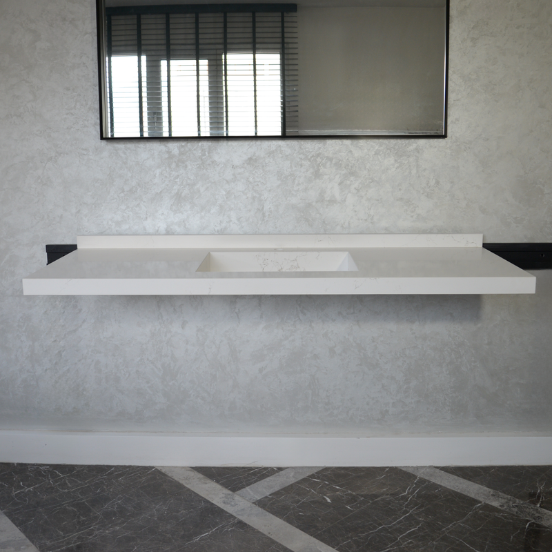 Handcrafted Non-Porous Quartz Kitchen Sink with Seamless Surface