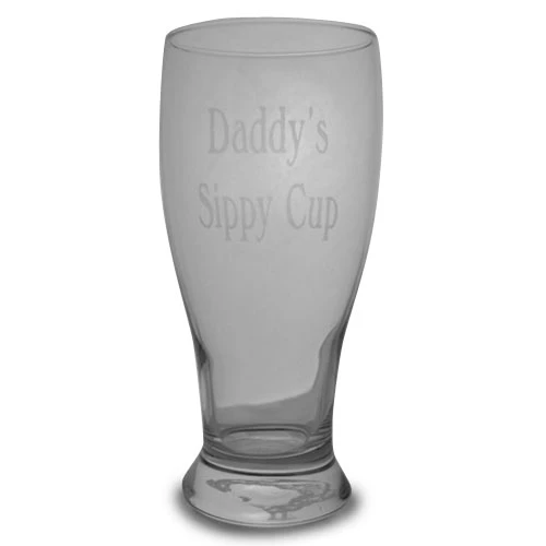 Etched Pilsner Glass | Customizable | RCK Creations & More
