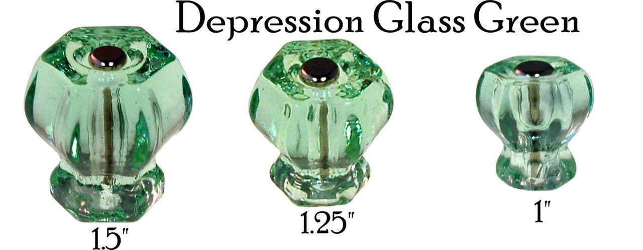 Glass Knob, Hex-Shaped