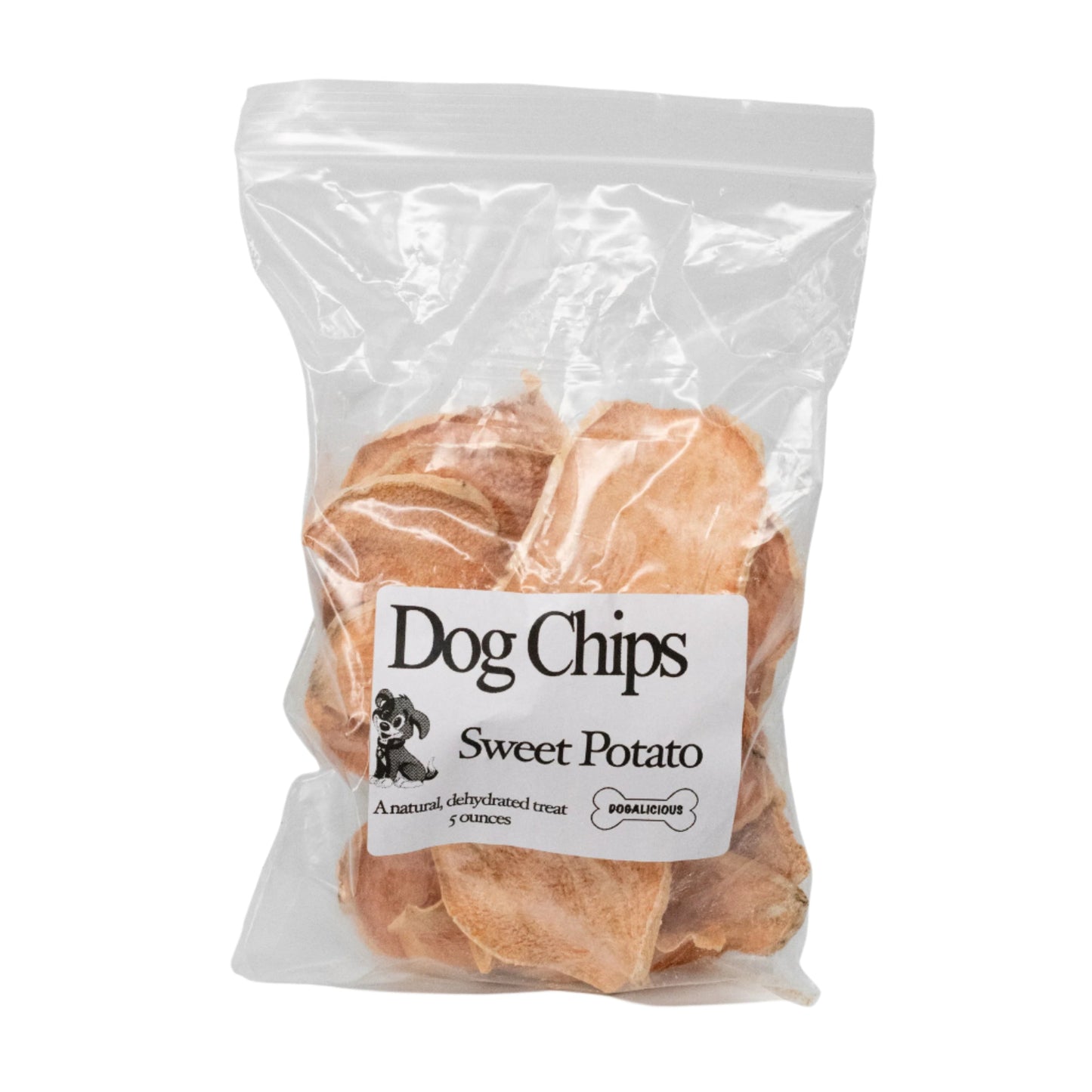 Sweet Potato Dog Chips | 5 oz | Dogalicious