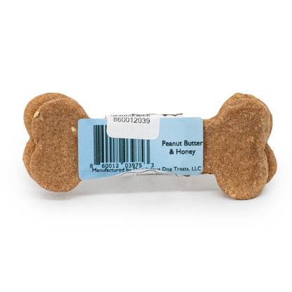 Peanut Butter & Honey Large Dog Biscuits | 2 Biscuits | Dogalicious