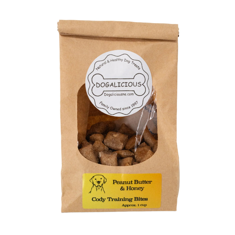 Peanut Butter & Honey Training Dog Treats | Approximately 1 Cup | Dogalicious