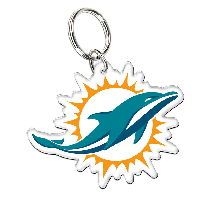 Miami Dolphins Acrylic Logo Keychain