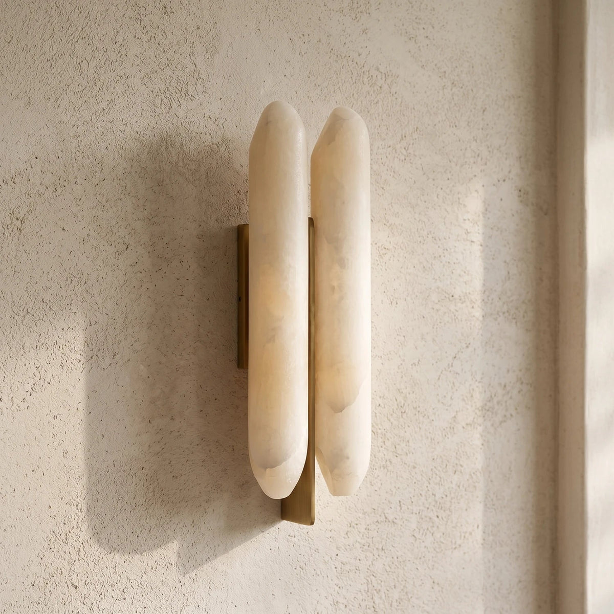 Husk Alabaster Wall Sconce