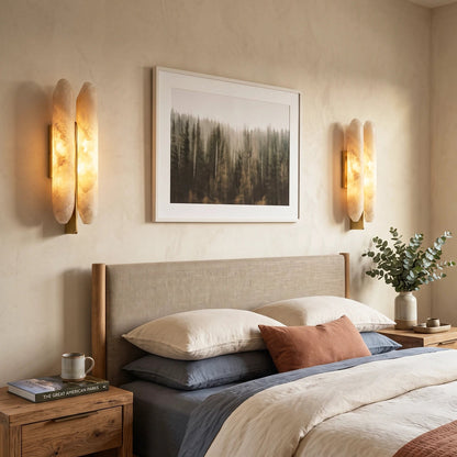 Husk Alabaster Wall Sconce