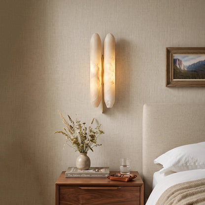 Husk Alabaster Wall Sconce
