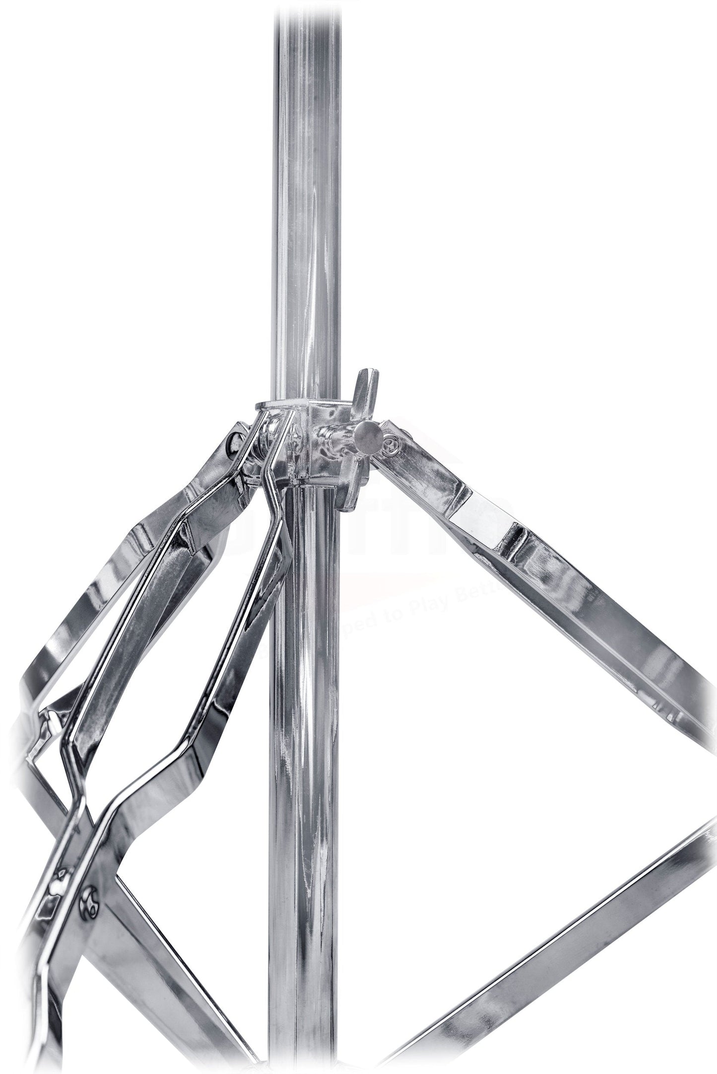 Straight Cymbal Stand (2 Pack) by GRIFFIN - Double Braced Legs, Slip-Proof Gear Holder - Light-Duty for Mobile Drummers Percussion Drum Hardware Set