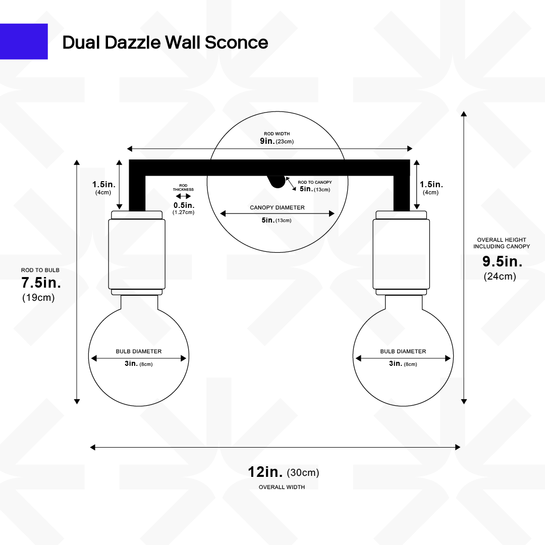 Dual Dazzle Wall Sconce