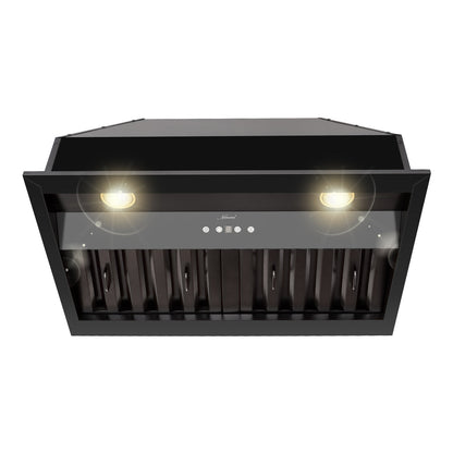30" Range Hood Insert, Stainless Steel Kitchen Vent Hood with Dimmable LED Lights, 600CFM - NX-E90-30-MB