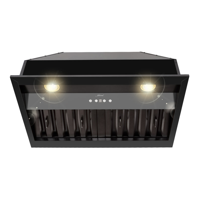 30" Range Hood Insert, Stainless Steel Kitchen Vent Hood with Dimmable LED Lights, 600CFM