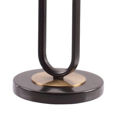 12" Black Round Side Table