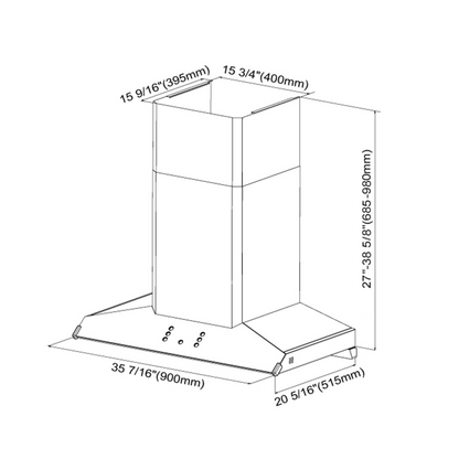 36" Wall Mount Perimeter Vent Series | EMG9030