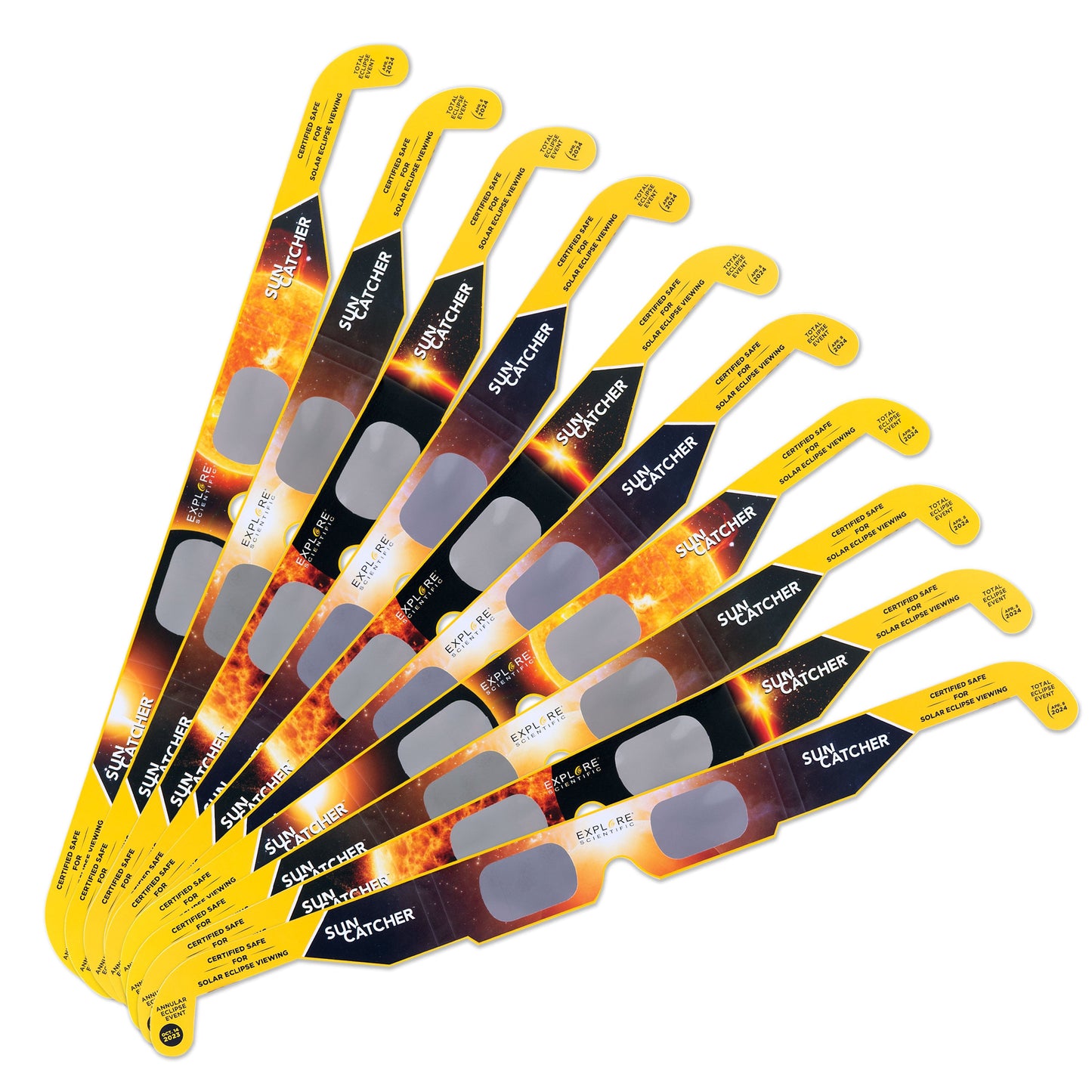 Sun Catcher Solar Eclipse Glasses (10-Pack Assortment)