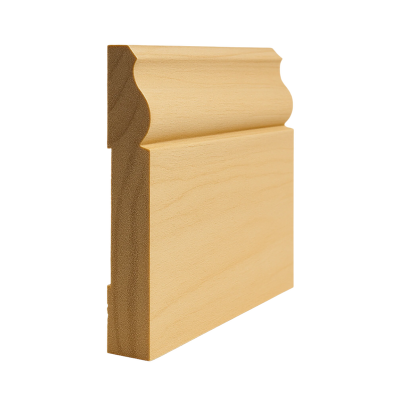EWBB11 Colonial Baseboard 4" Tall x 11/16" Moulding. Unfinished