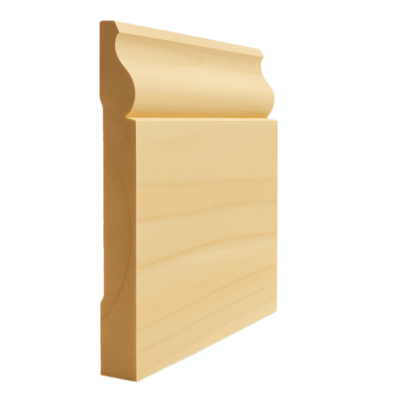 EWBB13 Colonial Baseboard 7-1/4" Tall x 11/16" Moulding. Unfinished