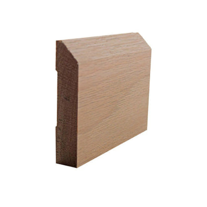 EWBB14 Beveled Edge Baseboard 3-1/2" Tall x 11/16" Moulding Unfinished