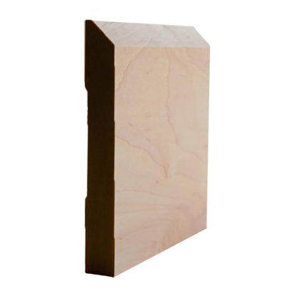 EWBB15 Beveled Edge Baseboard 5-1/4" Tall x 11/16" Moulding Unfinished