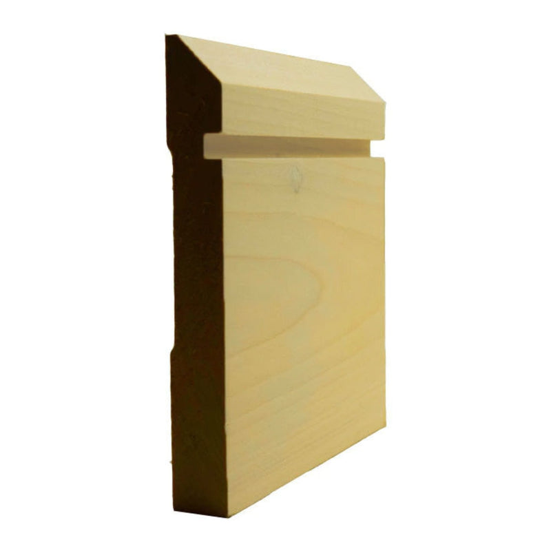 EWBB20 Bevel Groove 5-1/4" Tall x 11/16" Baseboard Moulding Unfinished