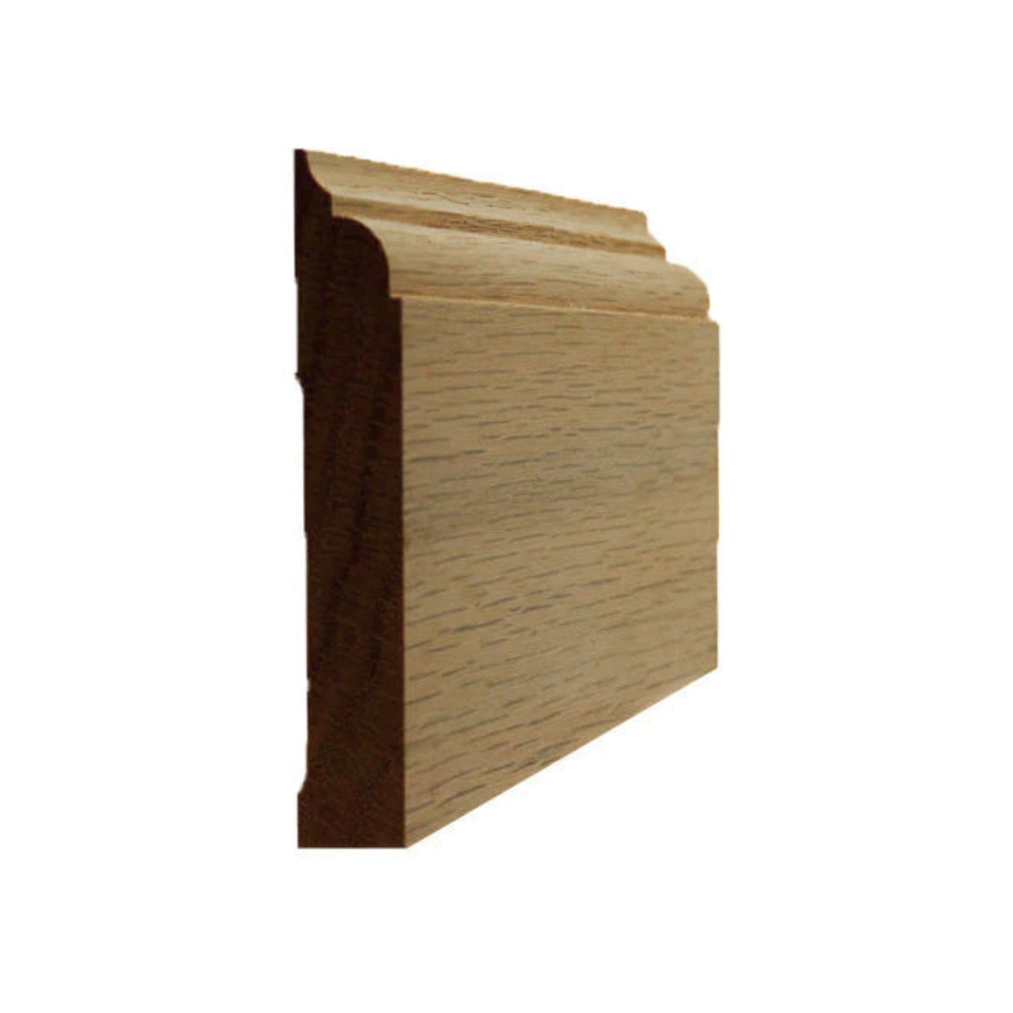 EWBB22 Nose & Cove 3-1/2" Tall x 11/16" Baseboard Moulding. Unfinished