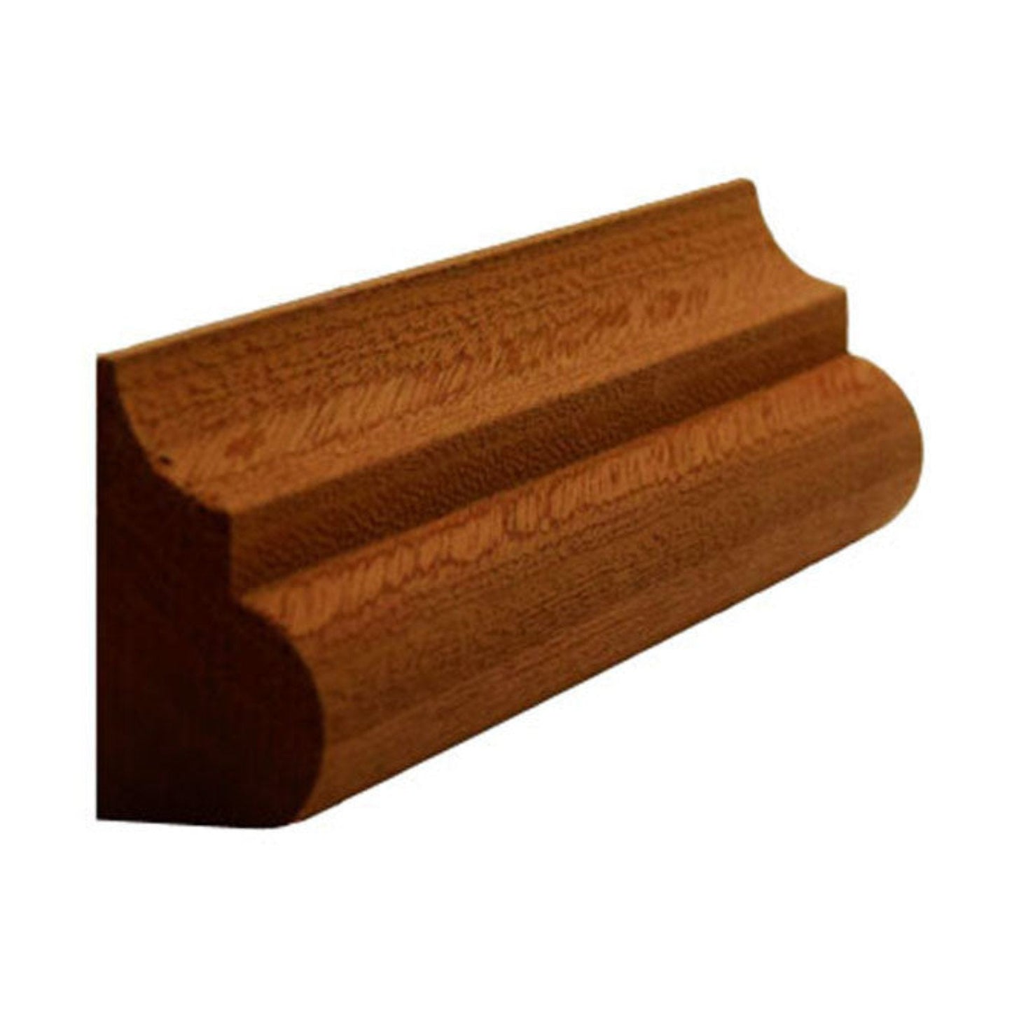 EWBC26 Nose and Cove 1-7/16" Tall x 3/4" Base Cap Moulding. Unfinished