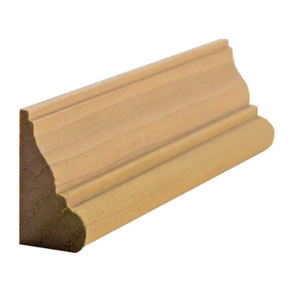 EWBC28 Colonial 1-3/8" Tall x 3/4" Base Cap Moulding. Unfinished