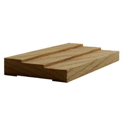 EWCA34 Contemporary 2-1/2" wide x 3/4" Stepped Casing. Unfinished Trim