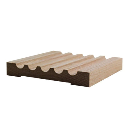 EWCA49 Fluted 5-1/8" wide x 3/4" Casing. Unfinished Trim