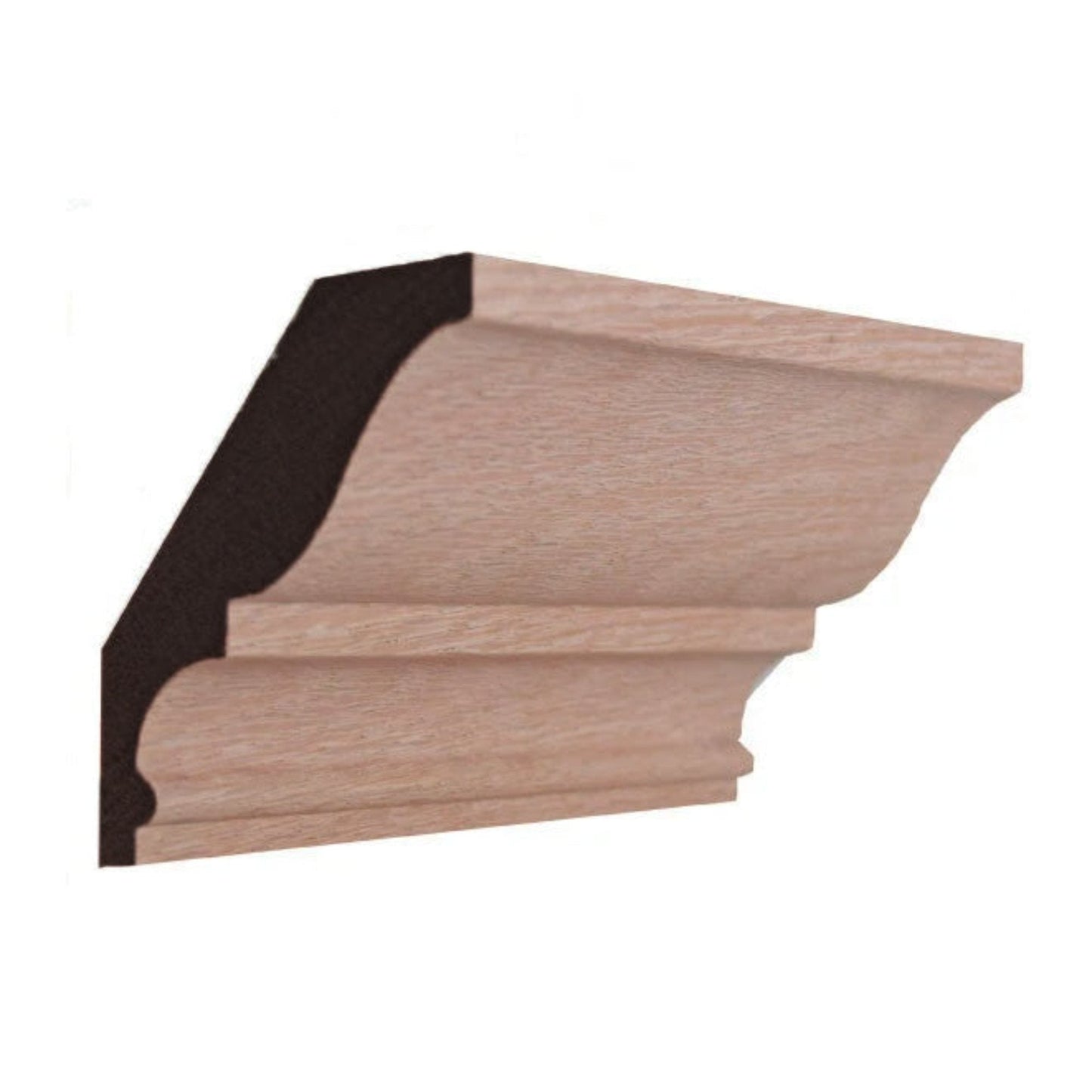 EWCR17 Crown 3/4" x 3-3/16" Unfinished 2-1/2" High x 2" Deep