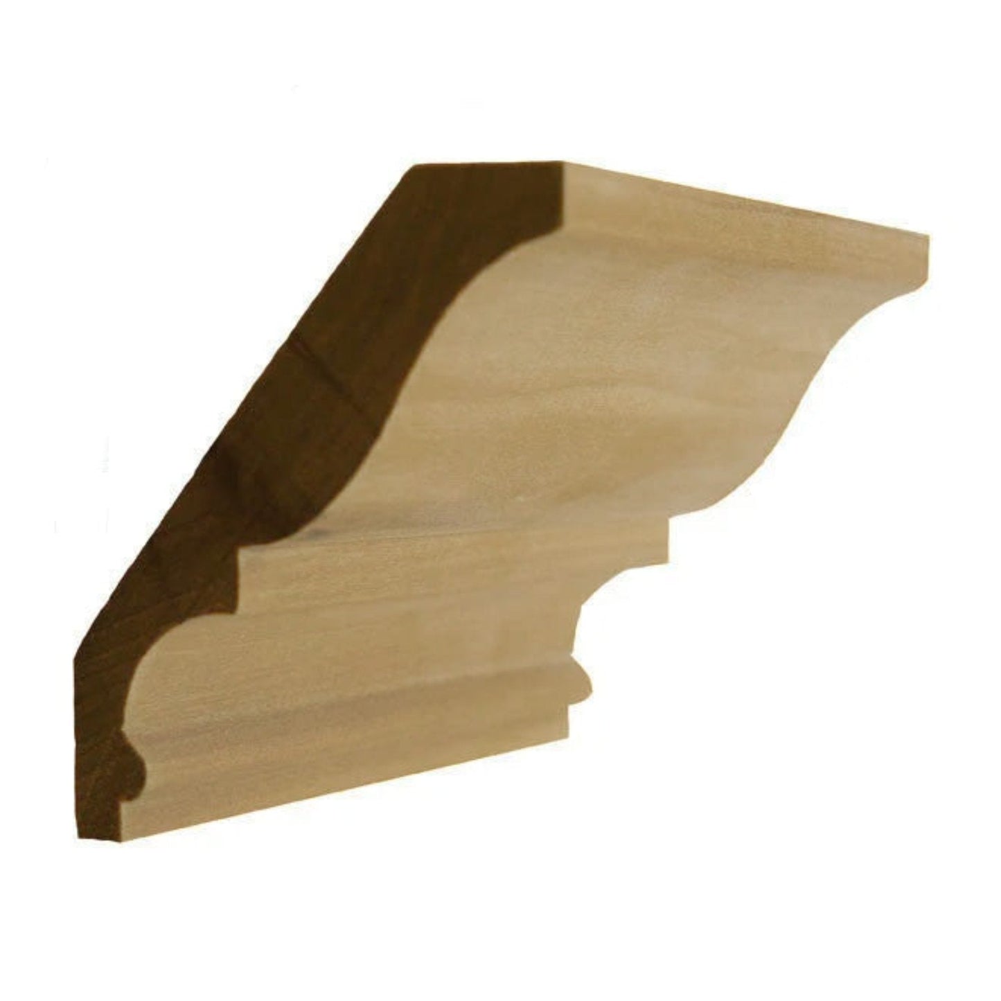 EWCR18 Crown 7/8" x 4-1/2" Unfinished 3-1/2" High x 2-3/4" Deep