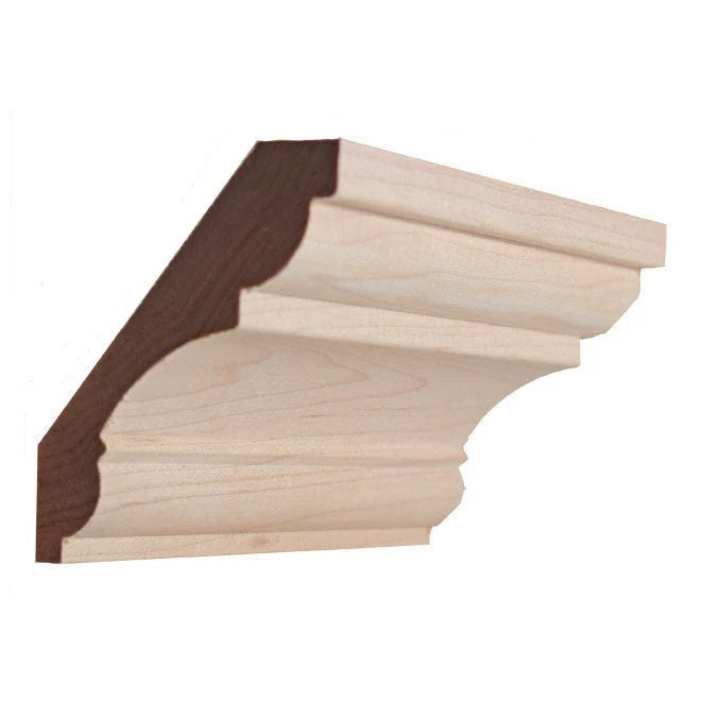 EWCR20 Crown 3/4" x 3-5/8" Unfinished 2-3/4" High x 2-1/4" Deep