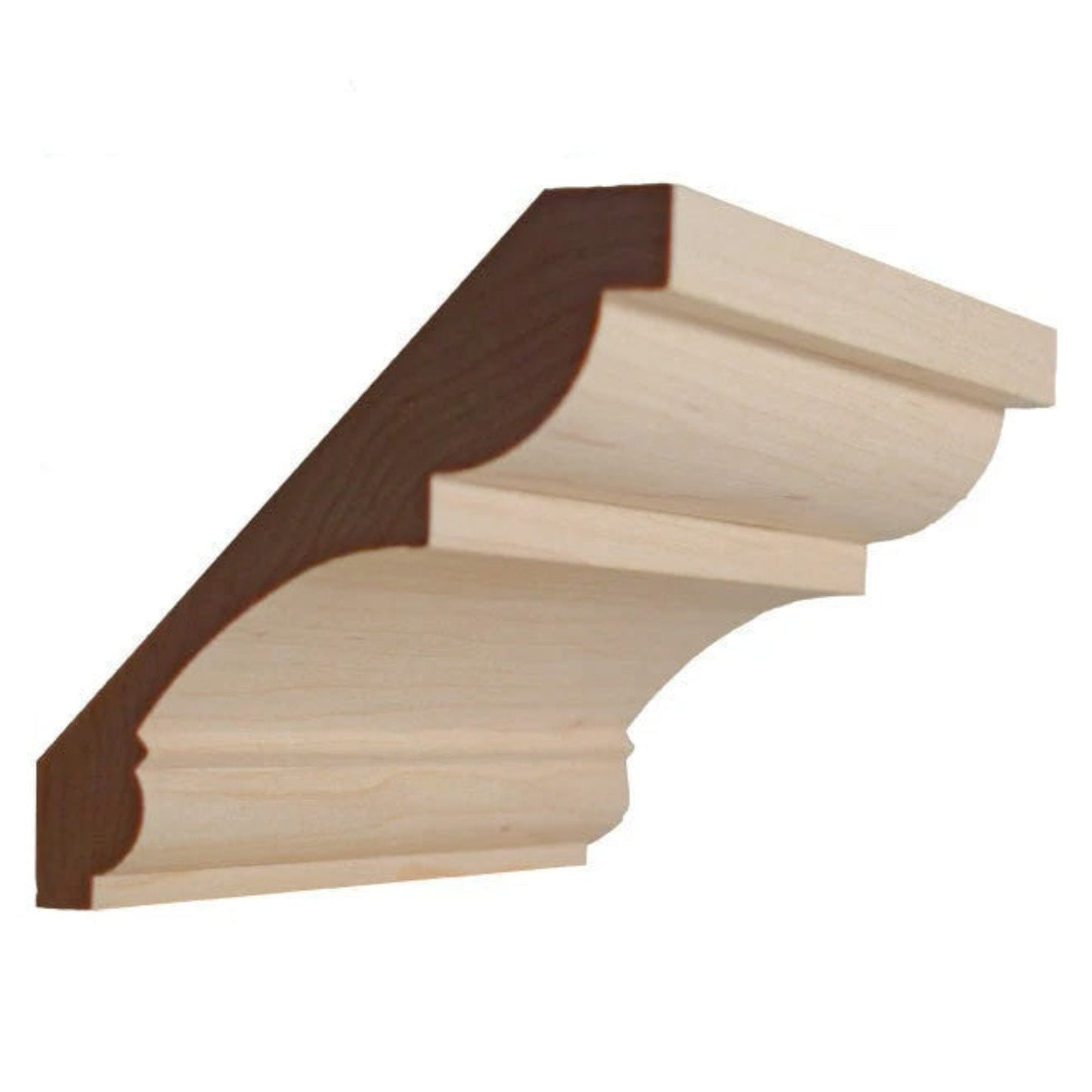 EWCR21 Crown 3/4" x 4-5/8" Unfinished 3-1/4" High x 3-1/4" Deep