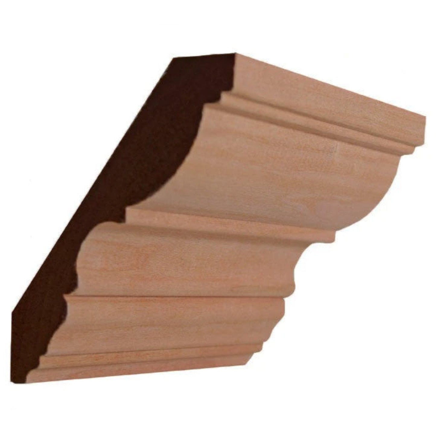 EWCR30 Crown 7/8" x 4-1/2" Unfinished 3-1/2" High x 2-7/8" Deep