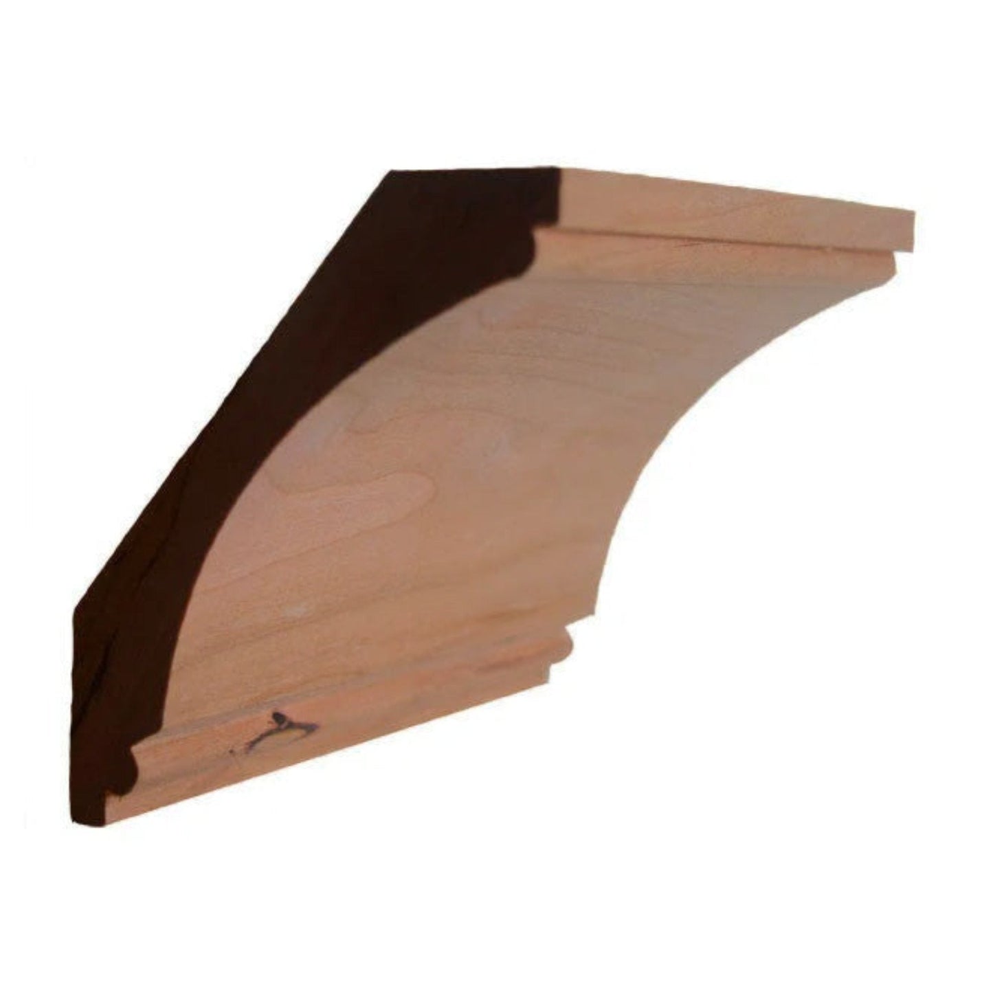 EWCR43 Cove Crown 7/8" x 4-1/4" Unfinished 3-1/4" High x 2-3/4" Deep