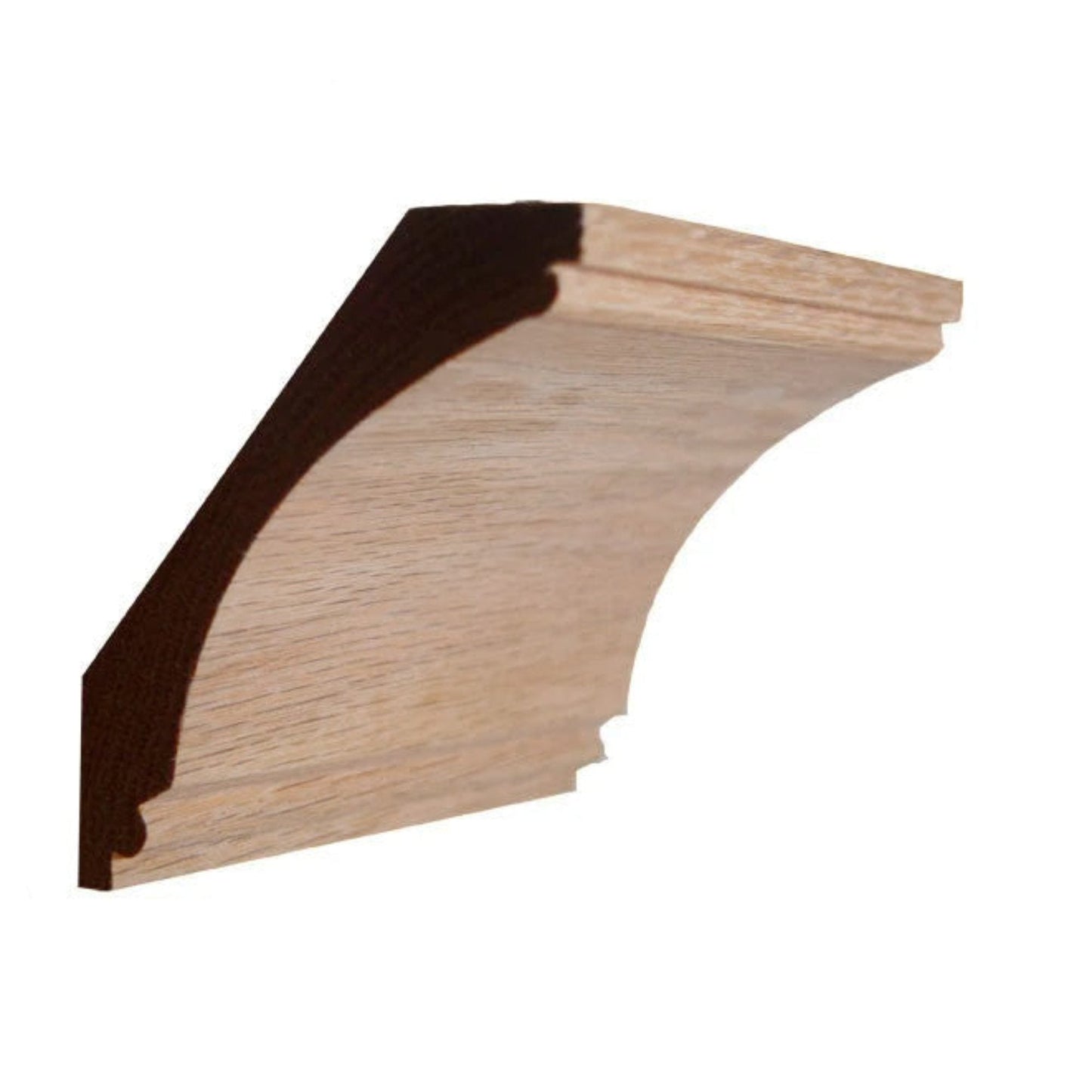 EWCR43 Cove Crown 7/8" x 4-1/4" Unfinished 3-1/4" High x 2-3/4" Deep
