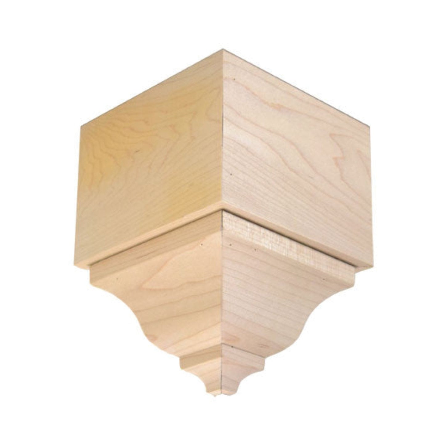 EWCR63 Crown Outside Corner Block 3-1/2 Tall x 2-3/8 Face Unfinished