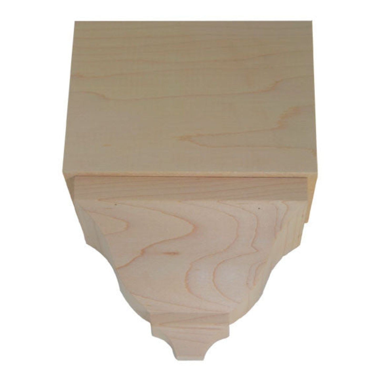 EWCR82 Middle Corner Block 4-1/4" Tall x 3" deep 6" Face Unfinished