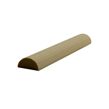 EWHR11 Half Round 3/4" Wide x 3/8" Moulding Trim. Unfinished