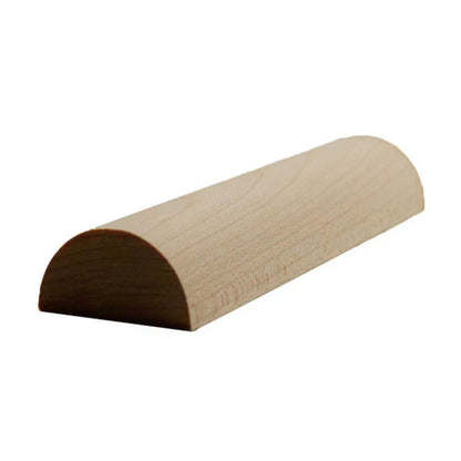 EWHR12 Half Round 1-3/8" Wide x 11/16" Moulding Trim. Unfinished