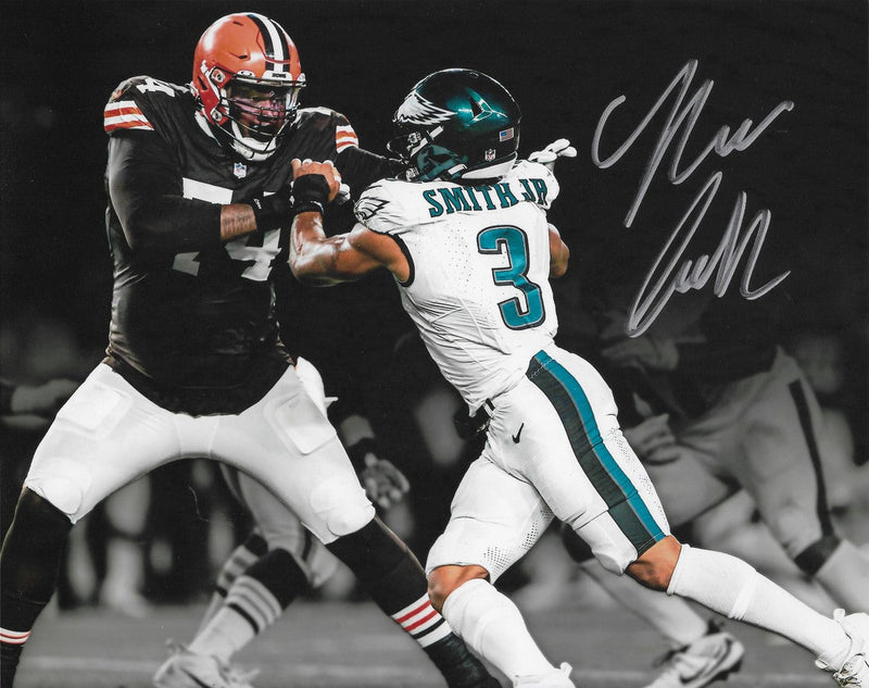 Nolan Smith Blackout Action Philadelphia Eagles Autographed 16" x 20" Football Photo