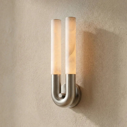 U-Shape Alabaster Arch Wall Sconce