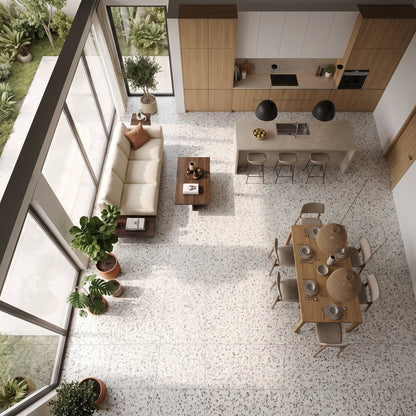 Elite Color Multicolor Mix Anti-Slip Terrazzo Look Porcelain Tiles 24x24
