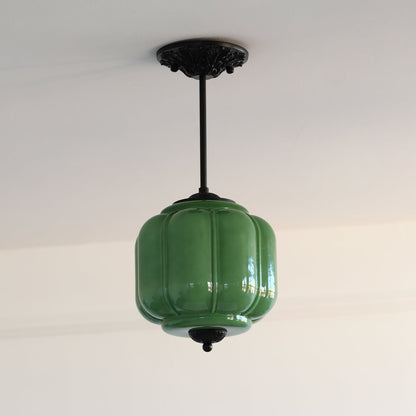 Eloise Glass Lantern Ceiling Lamp