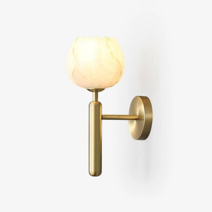 Elowen Alabaster Blossom Wall Sconce