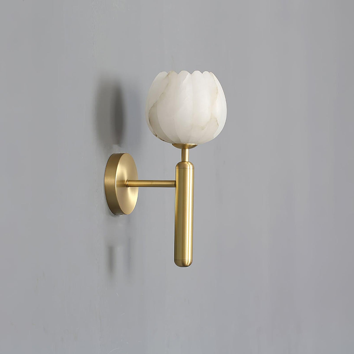 Elowen Alabaster Blossom Wall Sconce