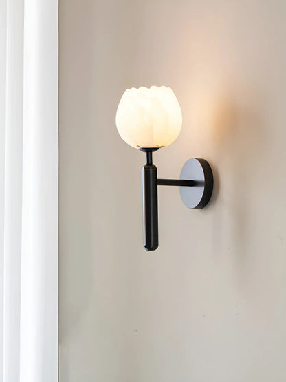 Elowen Alabaster Blossom Wall Sconce