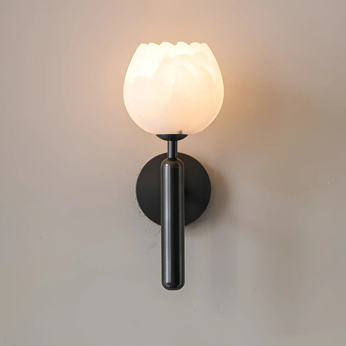 Elowen Alabaster Blossom Wall Sconce